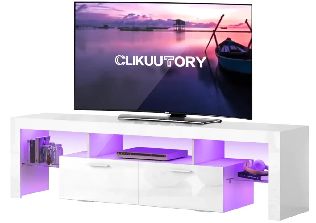 TV stand with LED lights
