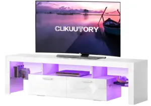 Clikuutory Modern 71-Inch LED TV Stand